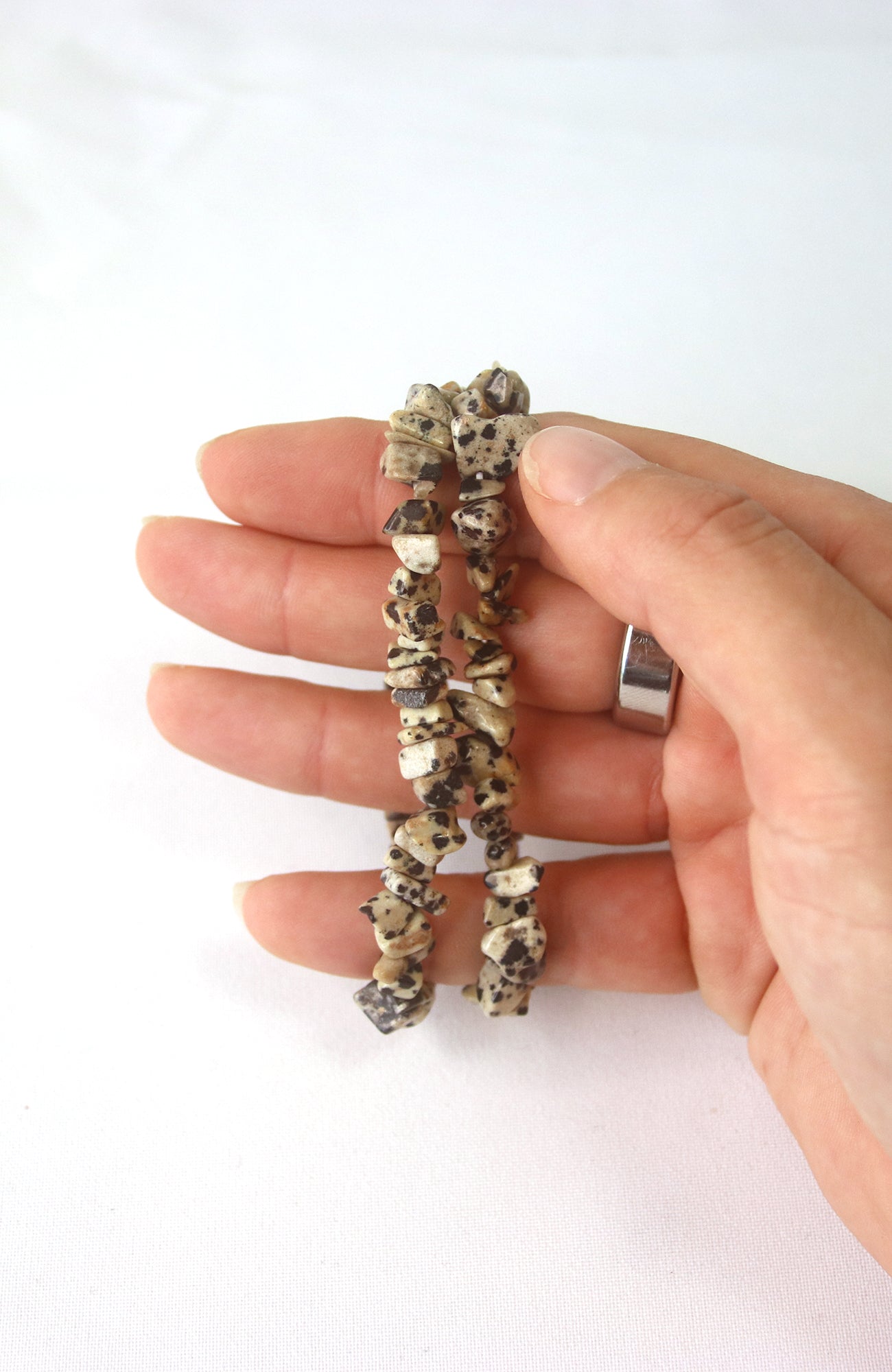 Dalmatian Jasper Chip Bracelet